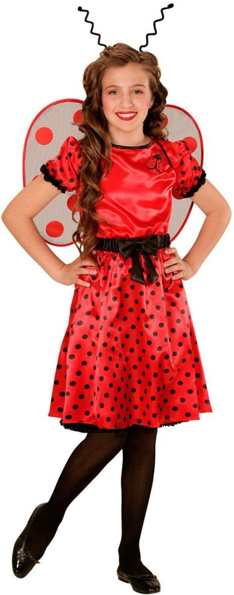 Lieveheersbeest Kostuum | Cute Lieveheersbeestje | Meisje | Maat 104 | Carnaval kostuum | Verkleedkleding